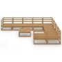 Juego de muebles de jardín 10 piezas madera maciza de pino de , Conjuntos de jardín - Ref: Foro24-3075992, Precio: 719,13 €, ...
