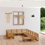 Juego de muebles de jardín 11 piezas madera maciza de pino de , Conjuntos de jardín - Ref: Foro24-3076037, Precio: 770,77 €, ...