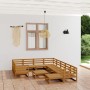 Juego de muebles de jardín 12 piezas madera maciza de pino de , Conjuntos de jardín - Ref: Foro24-3076042, Precio: 829,43 €, ...