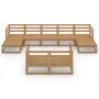 Juego de muebles de jardín 9 piezas madera maciza de pino de , Conjuntos de jardín - Ref: Foro24-3076107, Precio: 590,54 €, D...