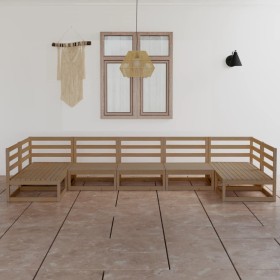 Juego de muebles de jardín 7 piezas madera maciza de pino de , Conjuntos de jardín - Ref: Foro24-3076132, Precio: 459,75 €, D...