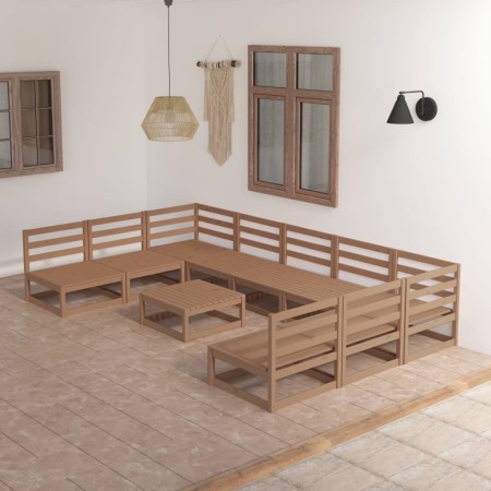 Juego de muebles de jardín 10 piezas madera maciza de pino de , Conjuntos de jardín - Ref: Foro24-3076147, Precio: 711,06 €, ...