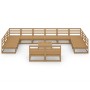Juego de muebles de jardín 13 piezas madera maciza de pino de , Conjuntos de jardín - Ref: Foro24-3076187, Precio: 895,56 €, ...
