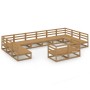 Juego de muebles de jardín 12 piezas madera maciza de pino de , Conjuntos de jardín - Ref: Foro24-3076222, Precio: 818,11 €, ...