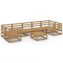 Juego de muebles de jardín 8 piezas madera maciza de pino de , Conjuntos de jardín - Ref: Foro24-3076257, Precio: 517,81 €, D...
