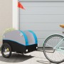 Remolque para bicicleta hierro negro y azul 45 kg de , Remolques para bicicletas - Ref: Foro24-94128, Precio: 73,66 €, Descue...