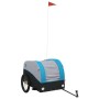 Remolque para bicicleta hierro negro y azul 45 kg de , Remolques para bicicletas - Ref: Foro24-94128, Precio: 73,66 €, Descue...