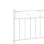 White metal bed frame with headboard 200x200 cm by , Beds and slatted bases - Ref: Foro24-373747, Price: 109,47 €, Discount: %