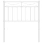 Cabecero de metal blanco 75 cm de , Cabeceros y pies de cama - Ref: Foro24-373766, Precio: 21,49 €, Descuento: %