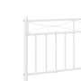 Estructura cama metal con cabecero y pie cama blanca 90x200 cm de , Camas y somieres - Ref: Foro24-373751, Precio: 93,88 €, D...