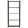 Estantería de 5 niveles madera maciza pino gris 80x38x170 cm de , Estanterías industriales - Ref: Foro24-373385, Precio: 60,7...