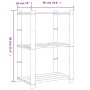 Estantería de 3 niveles madera maciza pino gris 60x38x90 cm de , Estanterías industriales - Ref: Foro24-373387, Precio: 44,58...