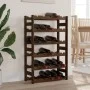 Botellero para 30 botellas madera maciza de pino marrón by , Wine racks - Ref: Foro24-373391, Price: 51,70 €, Discount: %