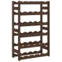Botellero para 30 botellas madera maciza de pino marrón by , Wine racks - Ref: Foro24-373391, Price: 51,70 €, Discount: %