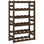 Botellero para 30 botellas madera maciza de pino marrón by , Wine racks - Ref: Foro24-373391, Price: 51,70 €, Discount: %