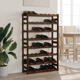 Botellero para 56 botellas madera maciza de pino marrón by , Wine racks - Ref: Foro24-373393, Price: 68,69 €, Discount: %