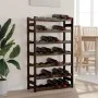 Botellero para 42 botellas madera maciza de pino negro by , Wine racks - Ref: Foro24-373403, Price: 49,65 €, Discount: %