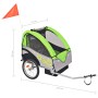 Remolque para bicicletas gris y verde 30 kg de vidaXL, Remolques para bicicletas - Ref: Foro24-91374, Precio: 174,00 €, Descu...