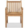 Sillas de jardín 2 unidades madera de teca maciza de vidaXL, Sillas de jardín - Ref: Foro24-43250, Precio: 308,15 €, Descuent...