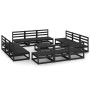 Juego de muebles de jardín 13 piezas negro madera madera pino de , Conjuntos de jardín - Ref: Foro24-3075283, Precio: 879,69 ...