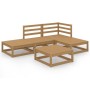 Muebles de jardín 5 piezas marrón miel madera maciza de pino de , Conjuntos de jardín - Ref: Foro24-3075482, Precio: 353,04 €...