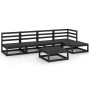 Juego de muebles de jardín 5 piezas negro madera maciza de pino de , Conjuntos de jardín - Ref: Foro24-3075518, Precio: 345,3...