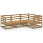 Muebles de jardín 4 piezas marrón miel madera madera de pino de , Conjuntos de jardín - Ref: Foro24-3075547, Precio: 266,87 €...