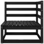 Juego de muebles de jardín 10 pzas negro madera maciza de pino de , Conjuntos de jardín - Ref: Foro24-3075643, Precio: 705,55...