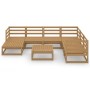 Muebles de jardín 8 piezas marrón miel madera maciza de pino de , Conjuntos de jardín - Ref: Foro24-3075712, Precio: 540,30 €...