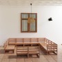 Set de muebles de jardín 13 pzas madera maciza pino marrón miel de , Conjuntos de jardín - Ref: Foro24-3075907, Precio: 873,2...