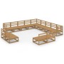 Set de muebles de jardín 13 pzas madera maciza pino marrón miel de , Conjuntos de jardín - Ref: Foro24-3075907, Precio: 873,2...
