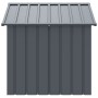 Caseta perros con tejado acero galvanizado negro 117x103x102 cm en Casetas para perros | Comprar online en Foru.es