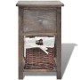 Mesita de noche de madera marrón de vidaXL, Mesitas de noche - Ref: Foro24-242868, Precio: 58,59 €, Descuento: %