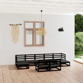 Garden furniture set 9 pieces solid pine wood by , Garden sets - Ref: Foro24-3076088, Price: 635,61 €, Discount: %
