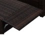 Set muebles de jardín 2 piezas y cojines ratán sintético marrón de vidaXL, Conjuntos de jardín - Ref: Foro24-42733, Precio: 2...