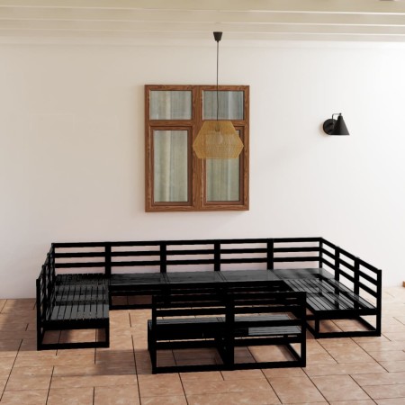 Juego de muebles de jardín 11 piezas madera maciza de pino de , Conjuntos de jardín - Ref: Foro24-3076173, Precio: 813,43 €, ...