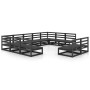 Juego de muebles de jardín 11 piezas madera maciza de pino de , Conjuntos de jardín - Ref: Foro24-3076173, Precio: 813,43 €, ...