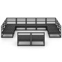 Juego de muebles de jardín 11 piezas madera maciza de pino de , Conjuntos de jardín - Ref: Foro24-3076173, Precio: 813,43 €, ...