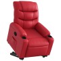 Sillón reclinable elevable cuero artificial rojo en Sillones | Comprar online en Foru.es