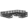 Juego de muebles de jardín 13 piezas madera maciza de pino de , Conjuntos de jardín - Ref: Foro24-3076228, Precio: 966,02 €, ...
