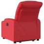 Sillón reclinable elevable cuero artificial rojo en Sillones | Comprar online en Foru.es