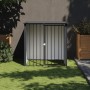 Caseta perros con tejado acero galvanizado negro 110x103x109 cm en Casetas para perros | Comprar online en Foru.es