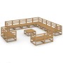 Juego de muebles de jardín 14 piezas madera maciza de pino de , Conjuntos de jardín - Ref: Foro24-3075972, Precio: 954,18 €, ...