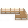 Juego de muebles de jardín 9 piezas madera maciza de pino de , Conjuntos de jardín - Ref: Foro24-3075987, Precio: 614,58 €, D...