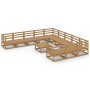 Juego de muebles de jardín 12 piezas madera maciza de pino de , Conjuntos de jardín - Ref: Foro24-3076022, Precio: 822,39 €, ...
