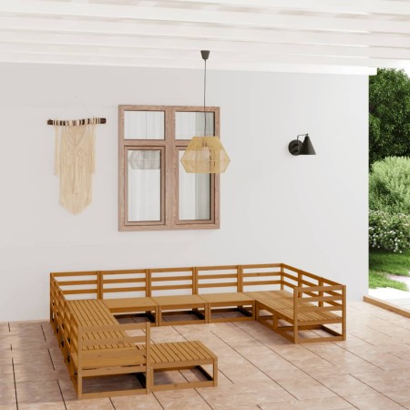 Juego de muebles de jardín 12 piezas madera maciza de pino de , Conjuntos de jardín - Ref: Foro24-3076057, Precio: 822,39 €, ...