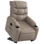 Sillón reclinable elevable cuero artificial color capuchino en Sillones | Comprar online en Foru.es