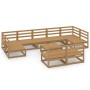 Juego de muebles de jardín 10 piezas madera maciza de pino de , Conjuntos de jardín - Ref: Foro24-3076167, Precio: 711,06 €, ...