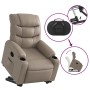 Sillón reclinable elevable cuero artificial color capuchino en Sillones | Comprar online en Foru.es