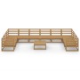 Juego de muebles de jardín 11 piezas madera maciza de pino de , Conjuntos de jardín - Ref: Foro24-3076277, Precio: 770,77 €, ...